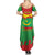 Personalised Mauritania Independence Day Summer Maxi Dress Coat Of Arms With Map Flag Color - Wonder Print Shop