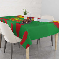 Personalised Mauritania Independence Day Tablecloth Coat Of Arms With Map Flag Color - Wonder Print Shop