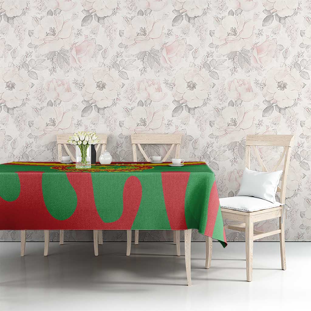 Personalised Mauritania Independence Day Tablecloth Coat Of Arms With Map Flag Color - Wonder Print Shop