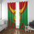 Personalised Mauritania Independence Day Window Curtain Coat Of Arms With Map Flag Color - Wonder Print Shop