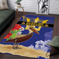 Barbados Independence Day Area Rug 30 November Brown Pelican With Trident - Wonder Print Shop