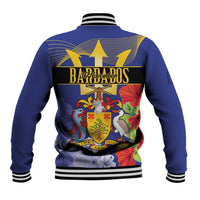Barbados Independence Day Baseball Jacket 30 November Brown Pelican With Trident - Wonder Print Shop