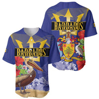 Barbados Independence Day Baseball Jersey 30 November Brown Pelican With Trident - Wonder Print Shop