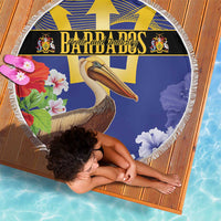 Barbados Independence Day Beach Blanket 30 November Brown Pelican With Trident - Wonder Print Shop