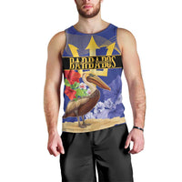 Barbados Independence Day Men Tank Top 30 November Brown Pelican With Trident - Wonder Print Shop