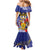 Barbados Independence Day Mermaid Dress 30 November Brown Pelican With Trident - Wonder Print Shop