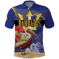 Barbados Independence Day Polo Shirt 30 November Brown Pelican With Trident - Wonder Print Shop