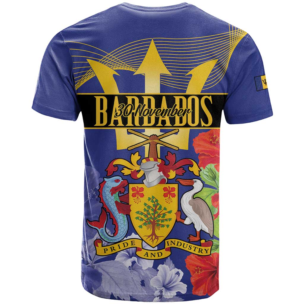 Barbados Independence Day T Shirt 30 November Brown Pelican With Trident - Wonder Print Shop