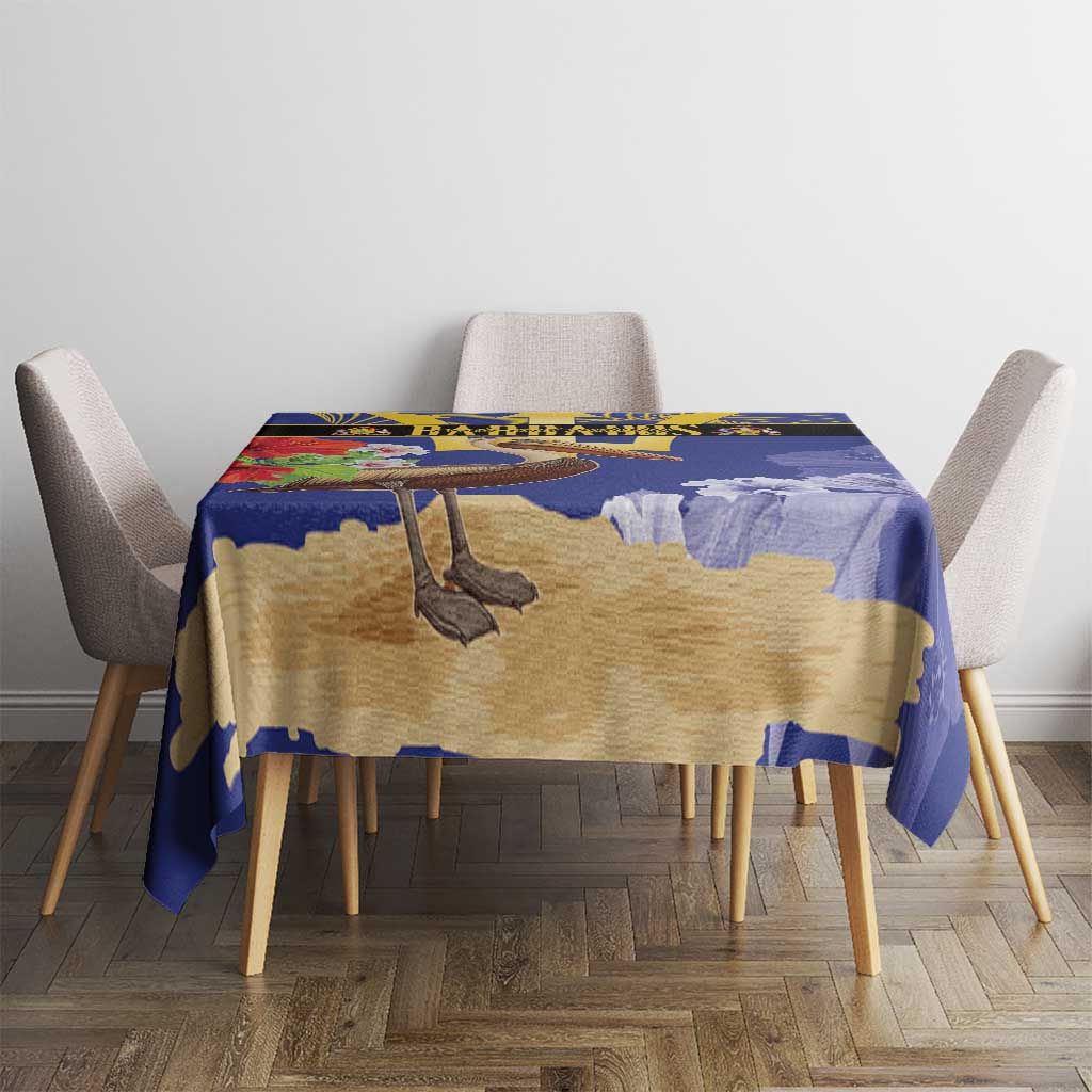 Barbados Independence Day Tablecloth 30 November Brown Pelican With Trident - Wonder Print Shop