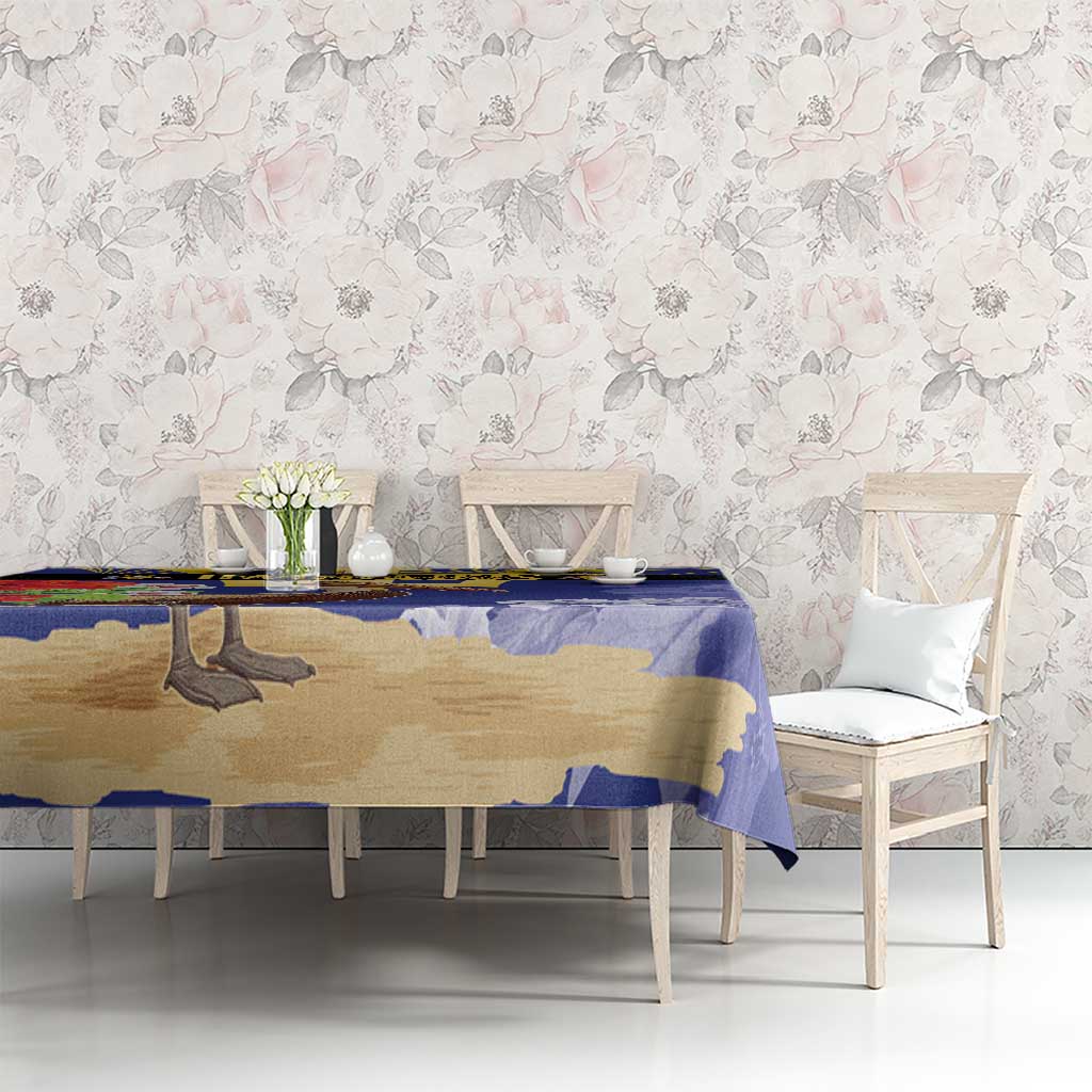 Barbados Independence Day Tablecloth 30 November Brown Pelican With Trident - Wonder Print Shop