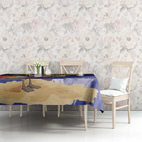 Barbados Independence Day Tablecloth 30 November Brown Pelican With Trident - Wonder Print Shop