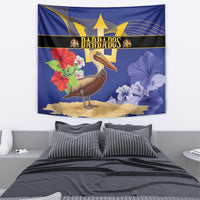 Barbados Independence Day Tapestry 30 November Brown Pelican With Trident - Wonder Print Shop