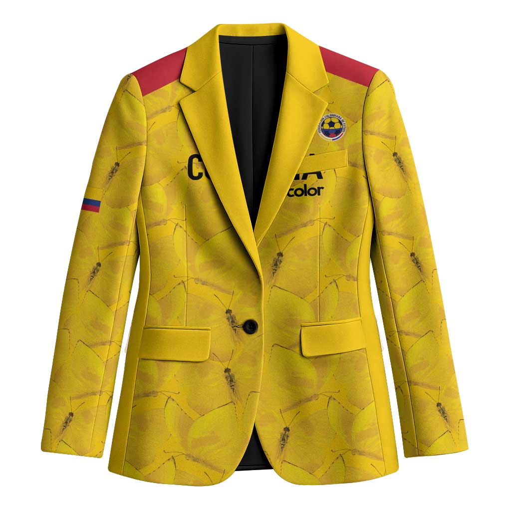Colombia Football Custom Blazer 2026 Butterflies Orange-barred Sulphur - Wonder Print Shop