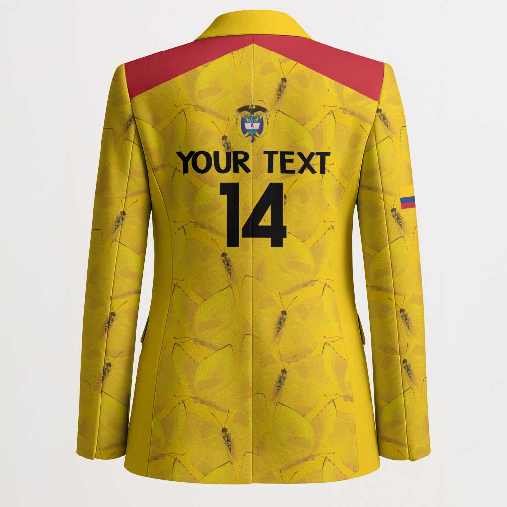 Colombia Football Custom Blazer 2026 Butterflies Orange-barred Sulphur - Wonder Print Shop