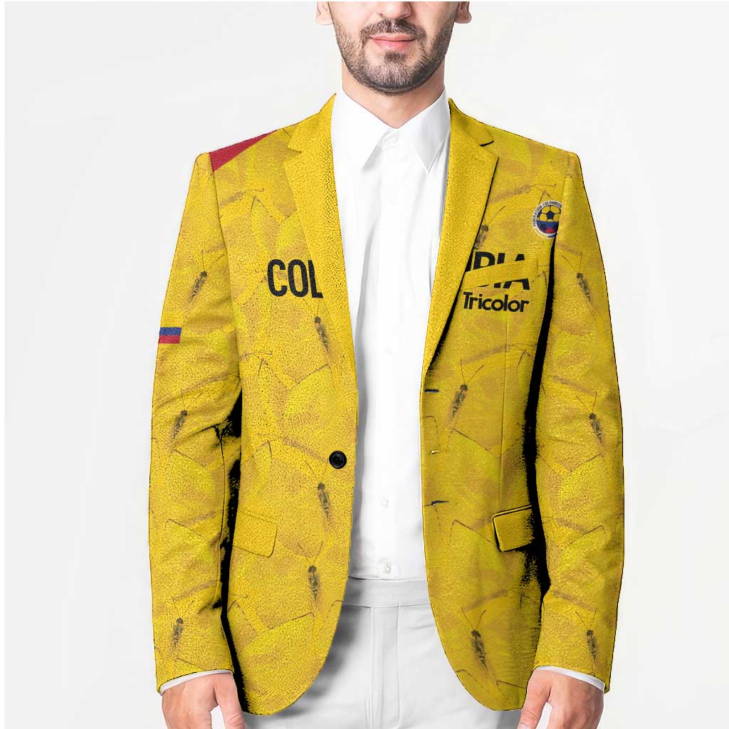 Colombia Football Custom Blazer 2026 Butterflies Orange-barred Sulphur - Wonder Print Shop
