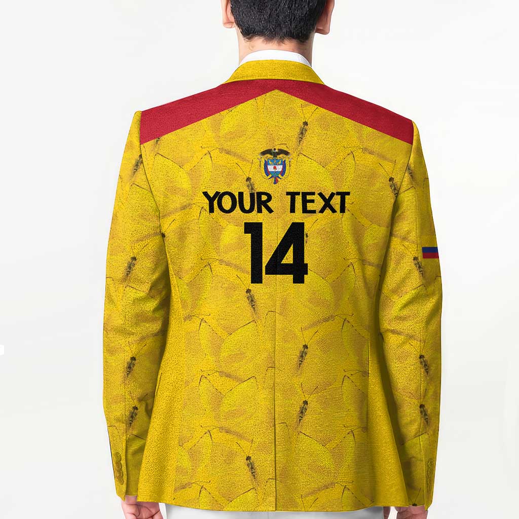 Colombia Football Custom Blazer 2026 Butterflies Orange-barred Sulphur - Wonder Print Shop