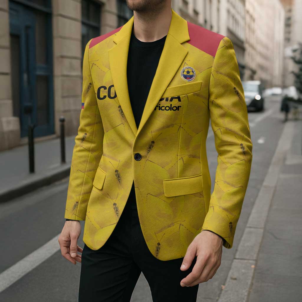 Colombia Football Custom Blazer 2026 Butterflies Orange-barred Sulphur - Wonder Print Shop