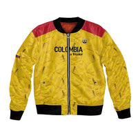 Colombia Football Custom Bomber Jacket 2026 Butterflies Orange-barred Sulphur - Wonder Print Shop