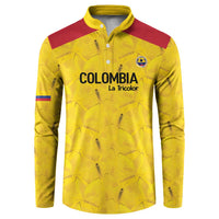 Colombia Football Custom Button Sweatshirt 2026 Butterflies Orange-barred Sulphur - Wonder Print Shop