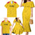 Colombia Football Custom Family Matching Mermaid Dress and Hawaiian Shirt 2026 Butterflies Orange-barred Sulphur - Wonder Print Shop