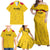 Colombia Football Custom Family Matching Off Shoulder Maxi Dress and Hawaiian Shirt 2026 Butterflies Orange-barred Sulphur - Wonder Print Shop