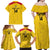 Colombia Football Custom Family Matching Off Shoulder Maxi Dress and Hawaiian Shirt 2026 Butterflies Orange-barred Sulphur - Wonder Print Shop