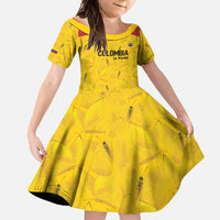 Colombia Football Custom Family Matching Summer Maxi Dress and Hawaiian Shirt 2026 Butterflies Orange-barred Sulphur - Wonder Print Shop