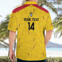 Colombia Football Custom Hawaiian Shirt 2026 Butterflies Orange-barred Sulphur - Wonder Print Shop
