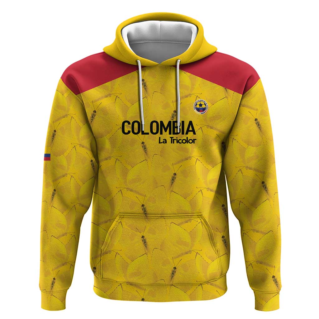 Colombia Football Custom Hoodie 2026 Butterflies Orange-barred Sulphur - Wonder Print Shop