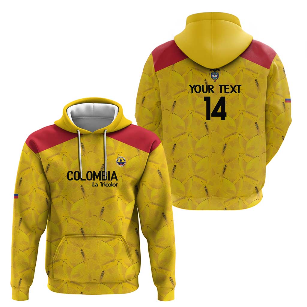 Colombia Football Custom Hoodie 2026 Butterflies Orange-barred Sulphur - Wonder Print Shop