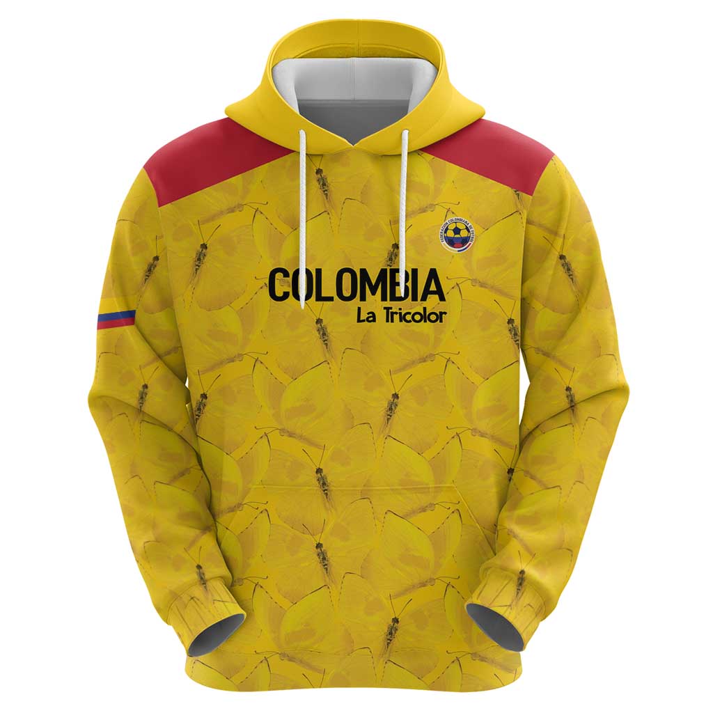 Colombia Football Custom Hoodie 2026 Butterflies Orange-barred Sulphur - Wonder Print Shop
