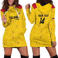 Colombia Football Custom Hoodie Dress 2026 Butterflies Orange-barred Sulphur - Wonder Print Shop