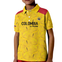 Colombia Football Custom Kid Polo Shirt 2026 Butterflies Orange-barred Sulphur - Wonder Print Shop