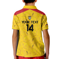 Colombia Football Custom Kid Polo Shirt 2026 Butterflies Orange-barred Sulphur - Wonder Print Shop