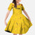 Colombia Football Custom Kid Short Sleeve Dress 2026 Butterflies Orange-barred Sulphur - Wonder Print Shop