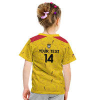 Colombia Football Custom Kid T Shirt 2026 Butterflies Orange-barred Sulphur - Wonder Print Shop