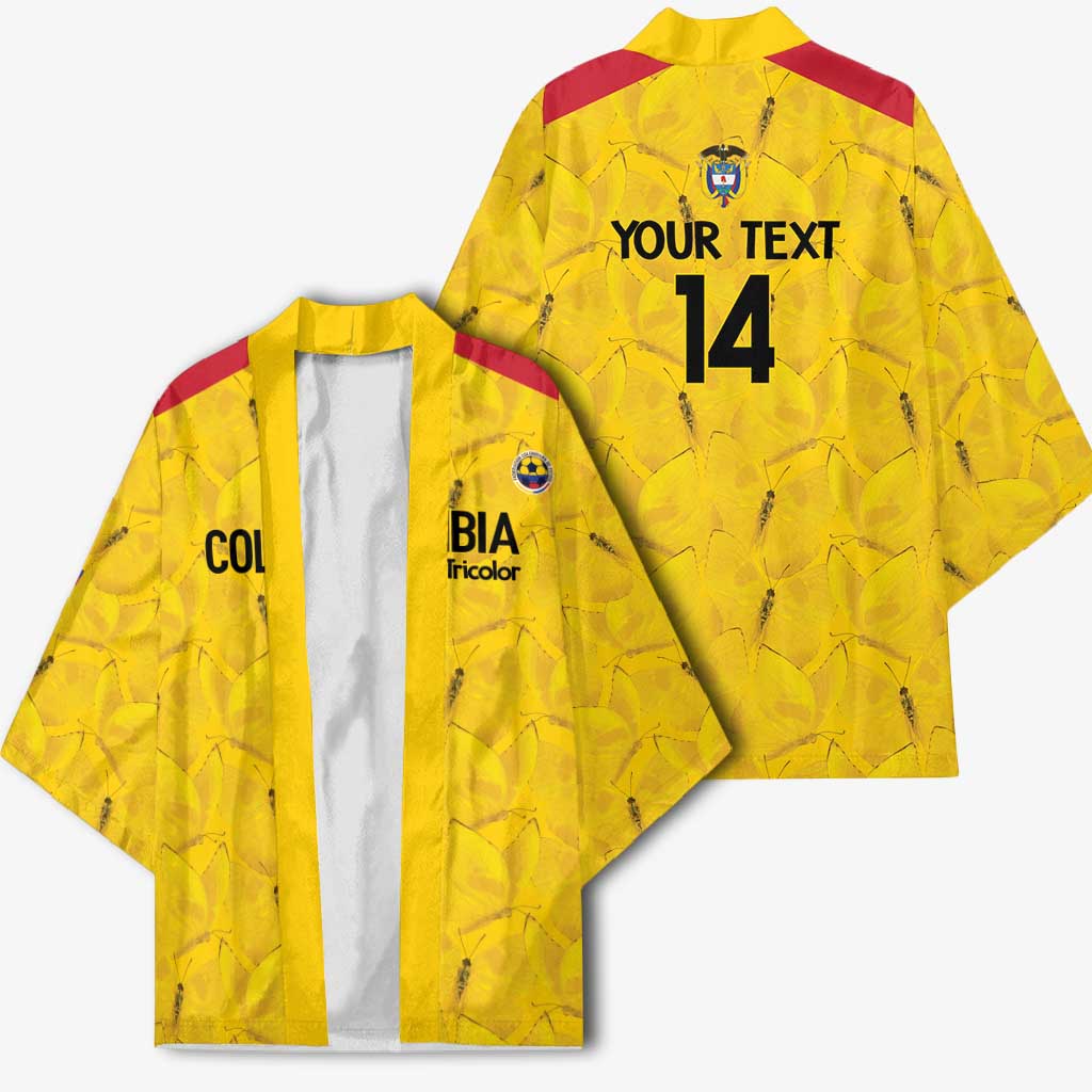 Colombia Football Custom Kimono 2026 Butterflies Orange-barred Sulphur - Wonder Print Shop