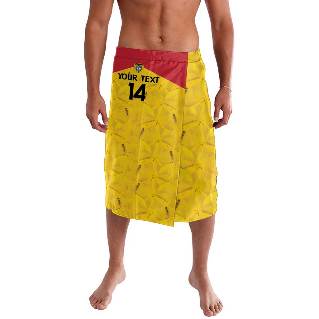 Colombia Football Custom Lavalava 2026 Butterflies Orange-barred Sulphur - Wonder Print Shop