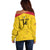 Colombia Football Custom Off Shoulder Sweater 2026 Butterflies Orange-barred Sulphur - Wonder Print Shop