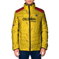 Colombia Football Custom Padded Jacket 2026 Butterflies Orange-barred Sulphur - Wonder Print Shop