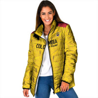Colombia Football Custom Padded Jacket 2026 Butterflies Orange-barred Sulphur - Wonder Print Shop