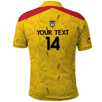 Colombia Football Custom Polo Shirt 2026 Butterflies Orange-barred Sulphur - Wonder Print Shop