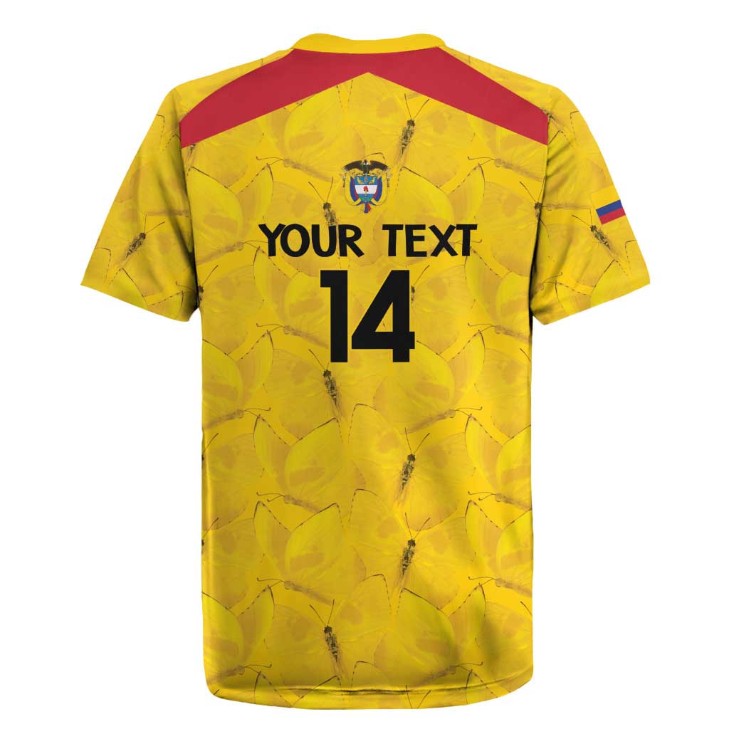 Colombia Football Custom Rugby Jersey 2026 Butterflies Orange-barred Sulphur - Wonder Print Shop