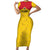Colombia Football Custom Short Sleeve Bodycon Dress 2026 Butterflies Orange-barred Sulphur - Wonder Print Shop