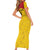 Colombia Football Custom Short Sleeve Bodycon Dress 2026 Butterflies Orange-barred Sulphur - Wonder Print Shop