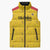 Colombia Football Custom Sleeveless Puffer Jacket 2026 Butterflies Orange-barred Sulphur - Wonder Print Shop