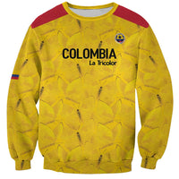Colombia Football Custom Sweatshirt 2026 Butterflies Orange-barred Sulphur - Wonder Print Shop