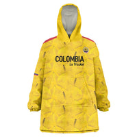 Colombia Football Custom Wearable Blanket Hoodie 2026 Butterflies Orange-barred Sulphur - Wonder Print Shop