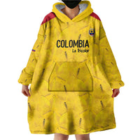 Colombia Football Custom Wearable Blanket Hoodie 2026 Butterflies Orange-barred Sulphur - Wonder Print Shop