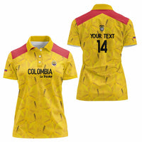 Colombia Football Custom Women Polo Shirt 2026 Butterflies Orange-barred Sulphur - Wonder Print Shop